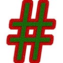 TCasey Green on Red Symbol Number