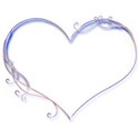 blue & white heart