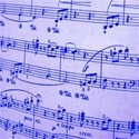 blue sheet music