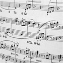 monochrome sheet music