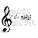 must be the music black wordart