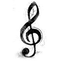 treble clef black