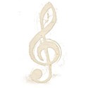 treble clef ivory