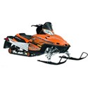 orange snowmobile