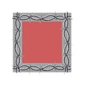 frame silver wire square