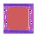 pink stripes frame w ribbons and beads