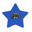 0 button star blue string