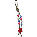 string beads stars red