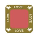 Love frame yellow