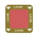 Love frame yellow