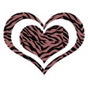 red zebra heart