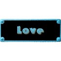 Tribal Rhythm Nameplate - Love