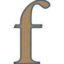 lowercase f