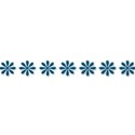 blue flowers border