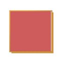 orange square paper frame