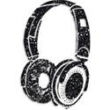 Glitter Headphones with Shadow