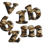 Carnourflage Background Alphabets Carnourflage Background Alphabets