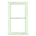 wisteria dreams_weathered window frame green