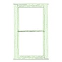 wisteria dreams_weathered window frame green