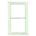 wisteria dreams_weathered window frame green