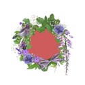 wisteria dreams_cluster frame circle