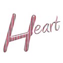 candy stripe heart