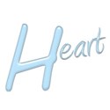 powder blue heart