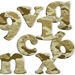 Carnourflage Background Alphabets Carnourflage Background Alphabets