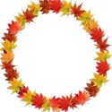 autumn leaf circle