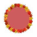 autumn leaf circle
