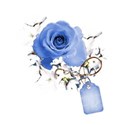 blue rose tag cluster