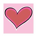 Dark Pink Heart Frame 4