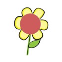 Large Yellow Flower Frame