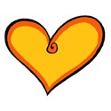 Small Orange Heart