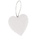 hanging white heart