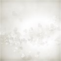 paper bokeh heart white