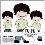 Boy Clip-art - Black Hair 