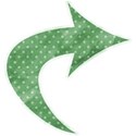 arrow sticker green