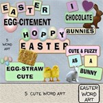 Easter Word Art #1