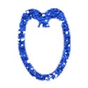 blue glitter paper clip