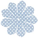 flowerpolkablue
