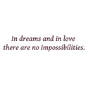 no impossibilities