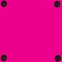 Pink with Black Flowers - 1