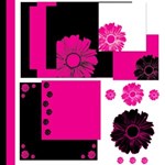 Pink and Black Theme with Flowers