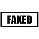 FAXED