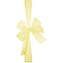 bow organza 10 yellow