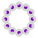 circle daisy 01 purple