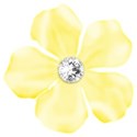 silk flower diamond 01 yellow