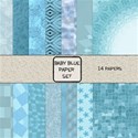 Baby Blue Paper Set