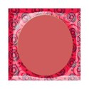 pink swirl circleframe